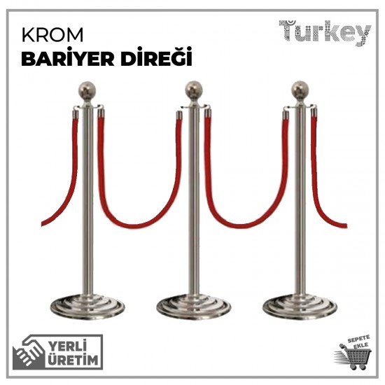 Bariyer Direği (Krom)